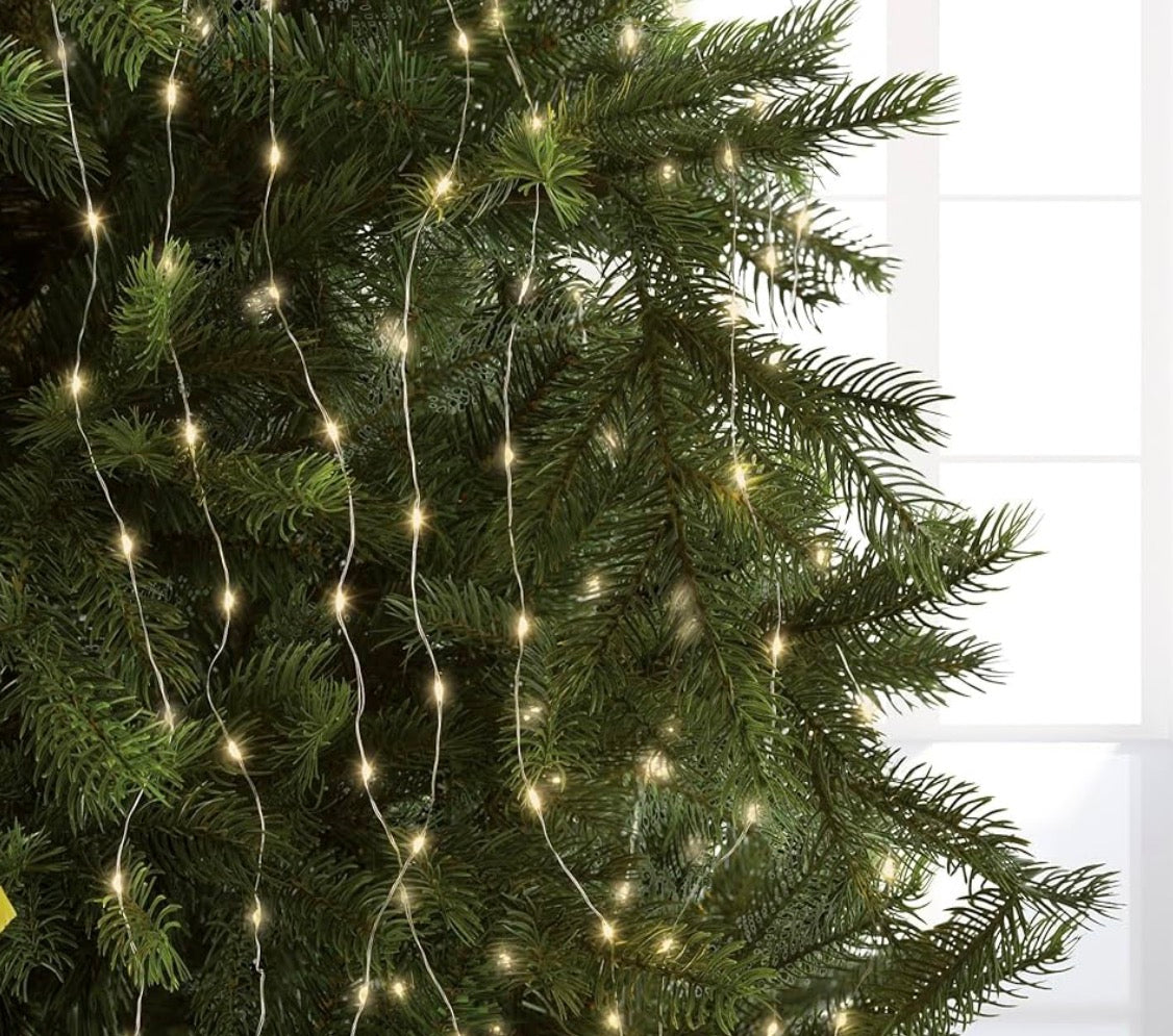 Decorative LED Micro String Lights for Christmas Tree 180cm White | lumineo
