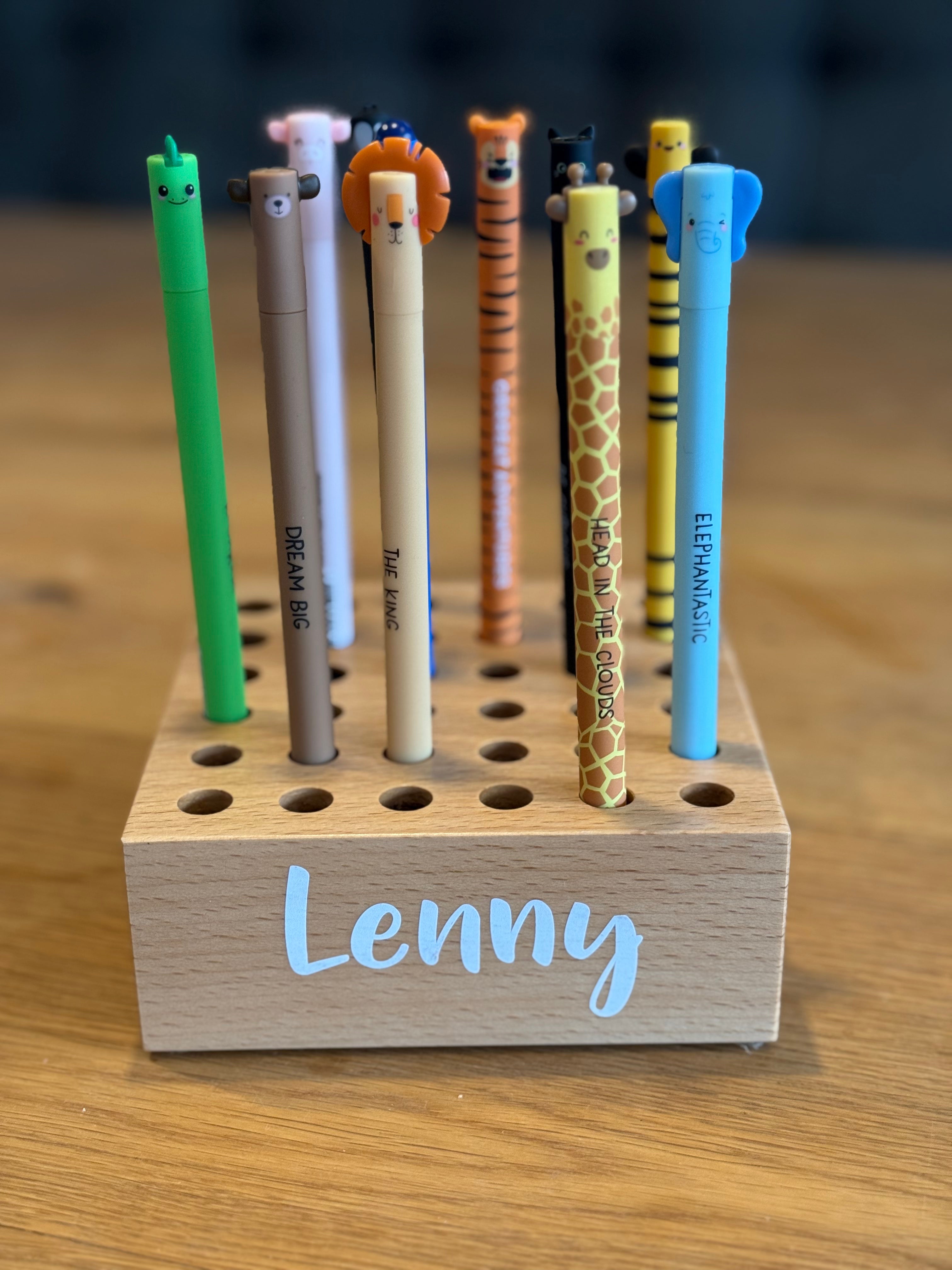 Personalized wooden pen holder suitable for Legami &amp; other pens | Smack buffer