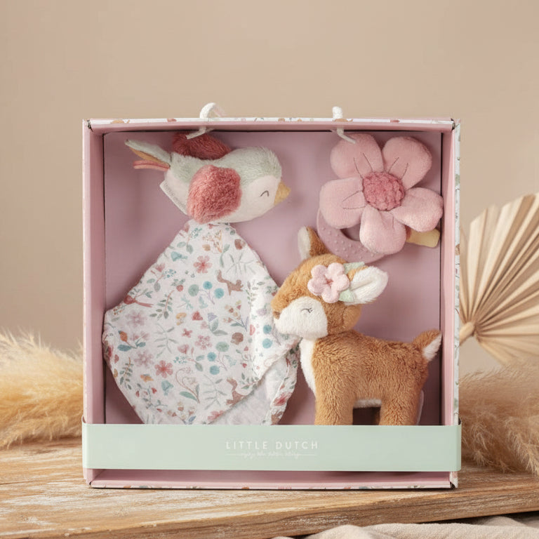 Geschenkset mit Kuscheltieren Reh Fairy Garden | Little Dutch