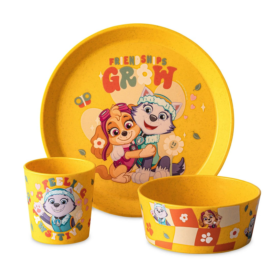 Geschirrset Connect Grow Paw Patrol 3-teilig, gelb | Koziol