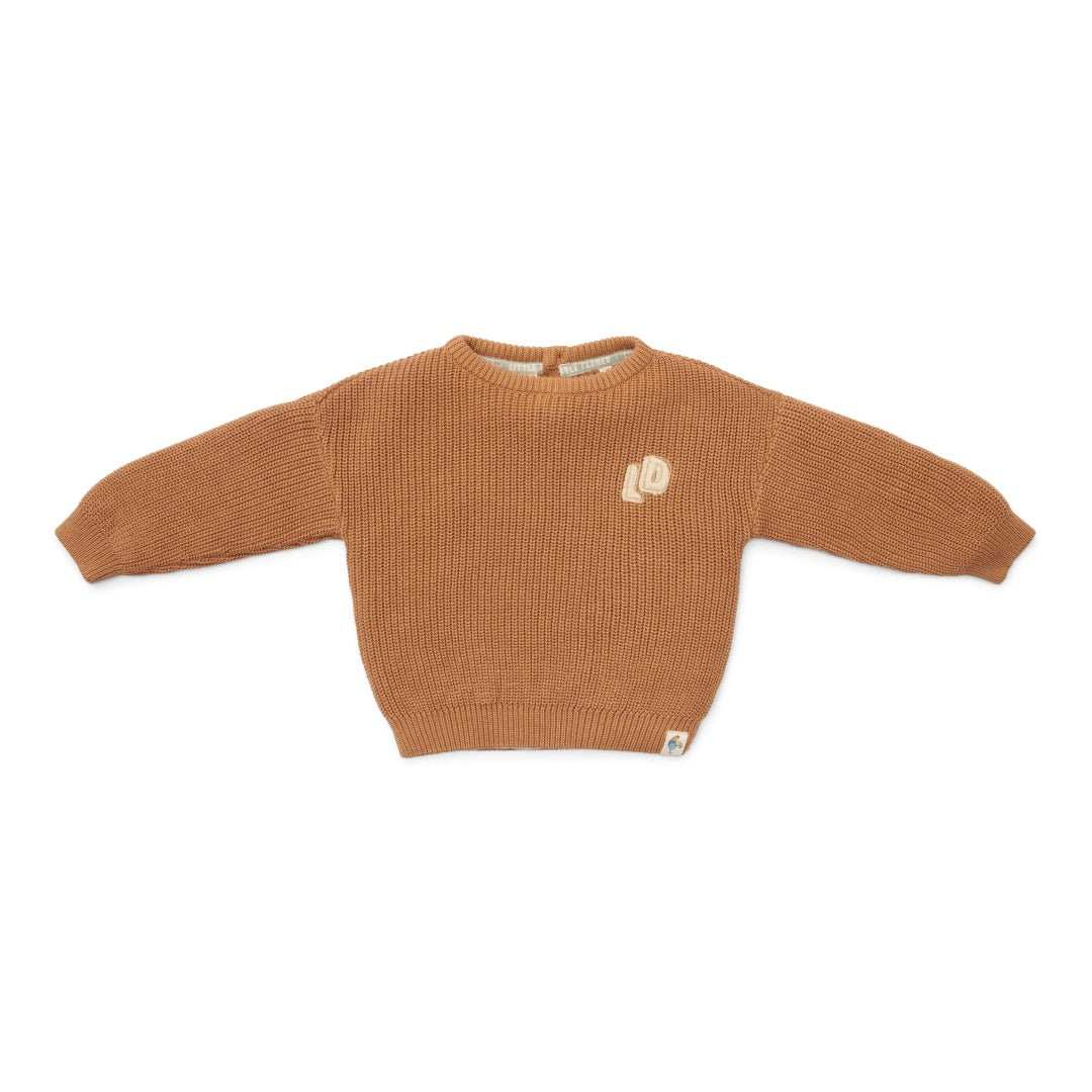 Gebreide trui bruin | Little Dutch