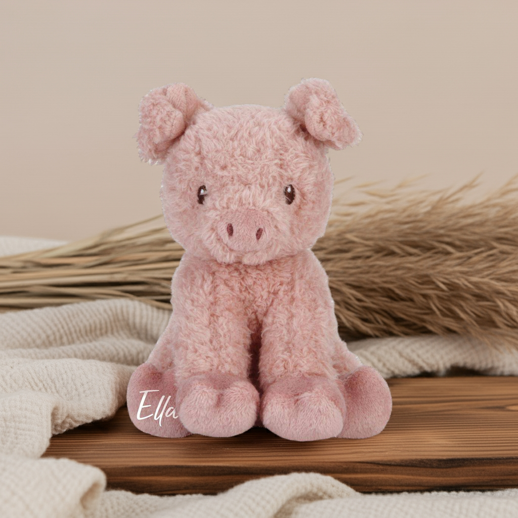 Stuffed toy pig 17cm Little Farm | Little Dutch