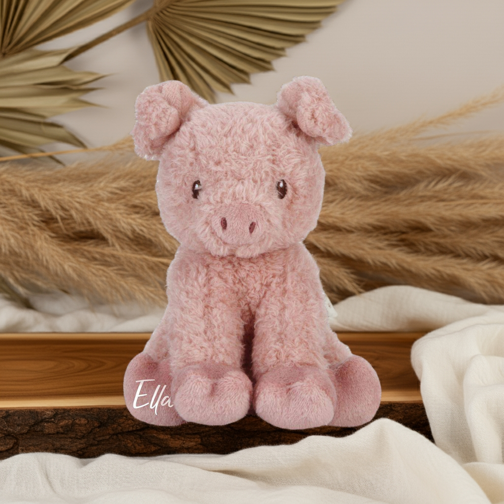 Stuffed toy pig 17cm Little Farm | Little Dutch