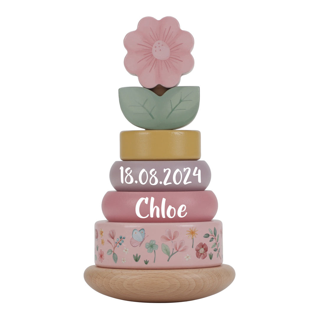Holz-Stapelturm Fairy Garden "Zur Geburt" | Little Dutch