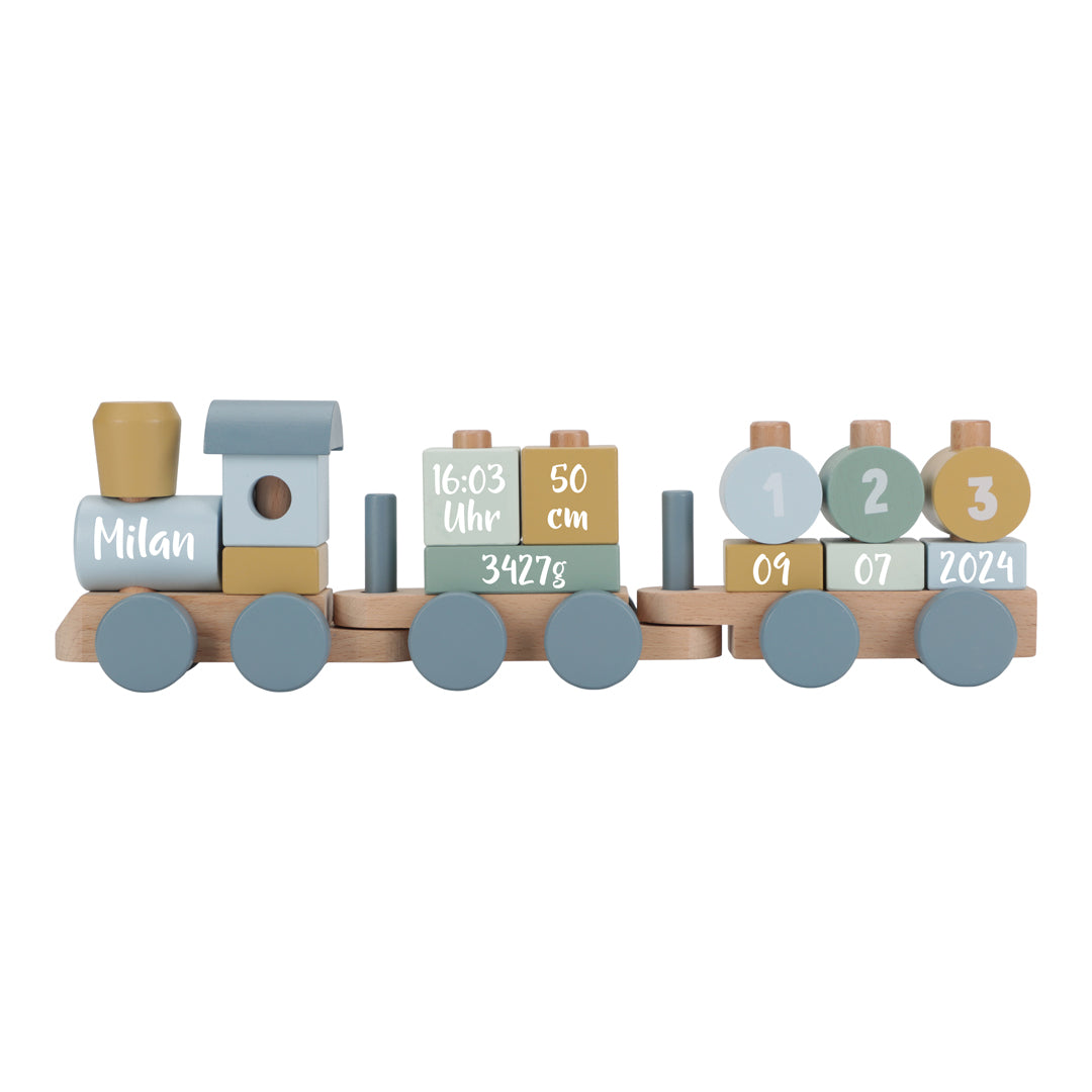 Holz-Zug Forest Friends "Zur Geburt" | Little Dutch