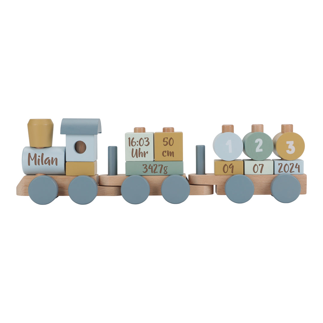 Holz-Zug Forest Friends "Zur Geburt" | Little Dutch