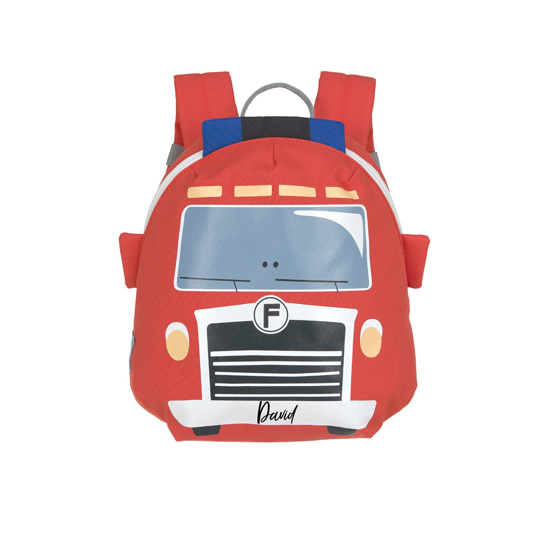Kindergartenrucksack Tiny Drivers  - Feuerwehrauto, Rot | Lässig