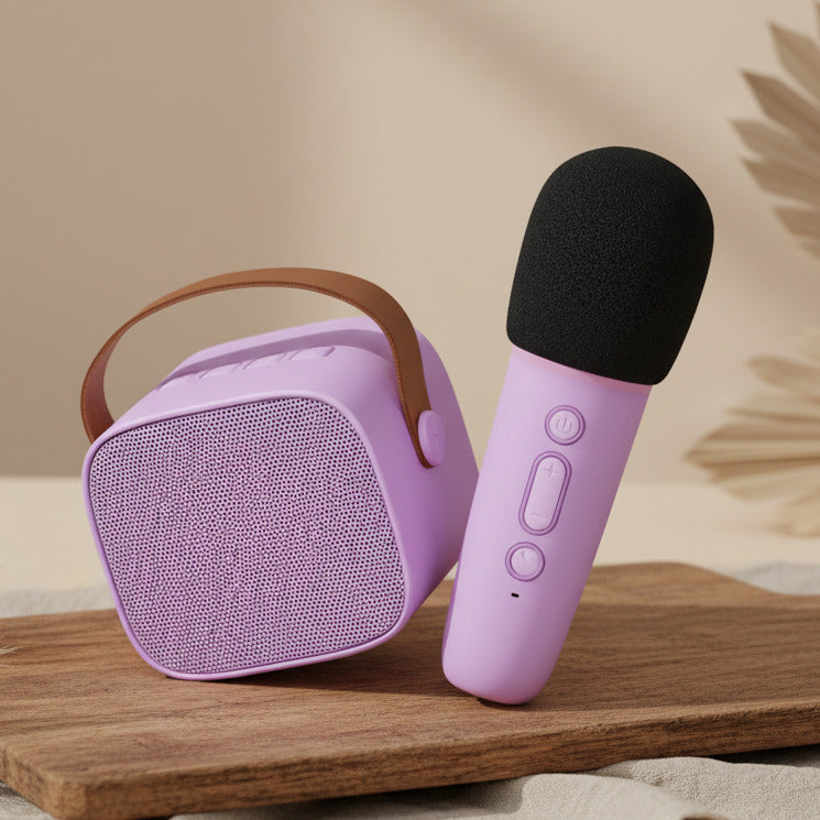 Karaoke Set - Bluetooth Speaker & Mikrofon Purple | Lalarma
