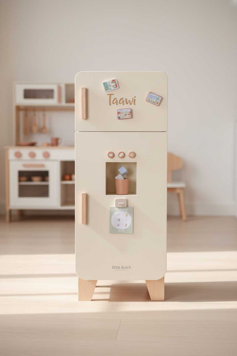 Kühlschrank aus Holz – personalisierbar | Little Dutch