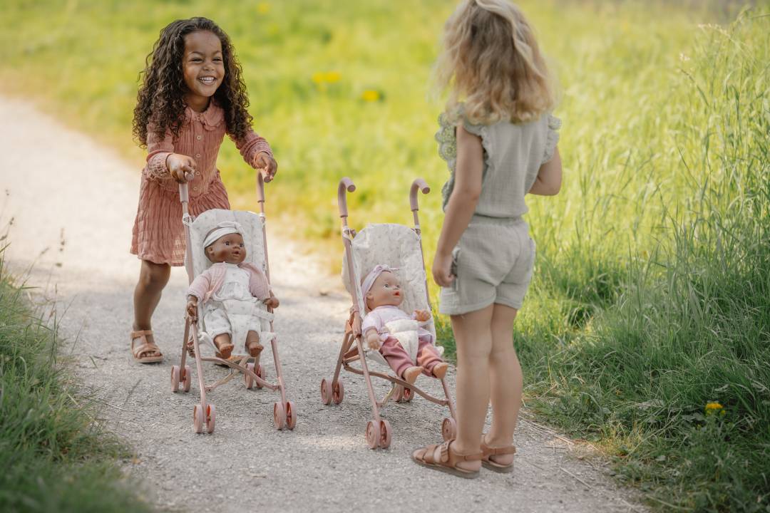 Metalen poppenbuggy inclusief buggytas | Little Dutch