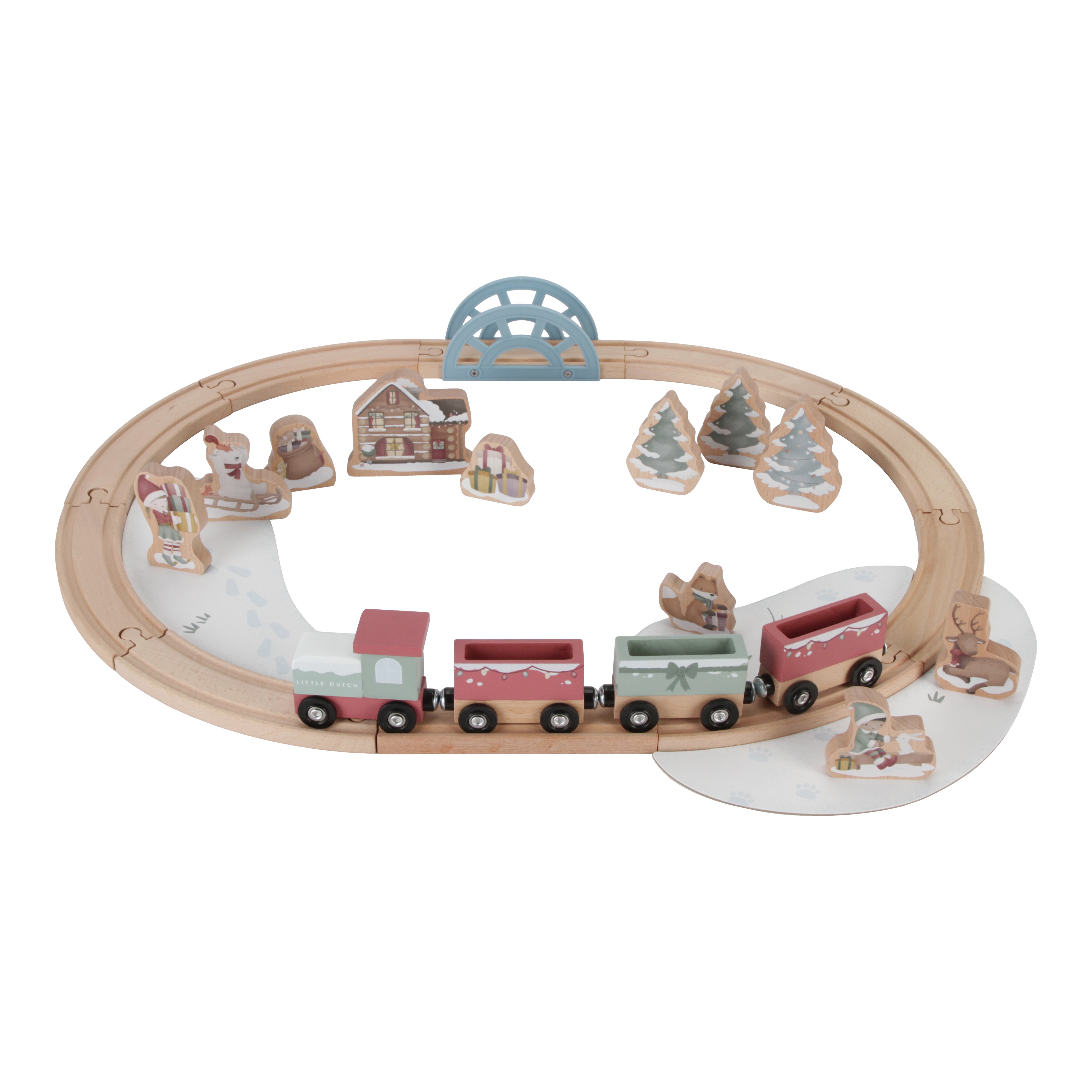 Holzeisenbahn Weihnachten | Little Dutch