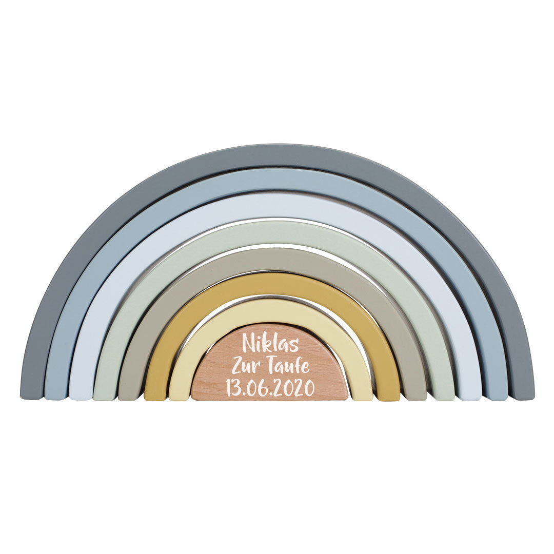 Stapel-Regenbogen Blau - Zur Taufe | Little Dutch