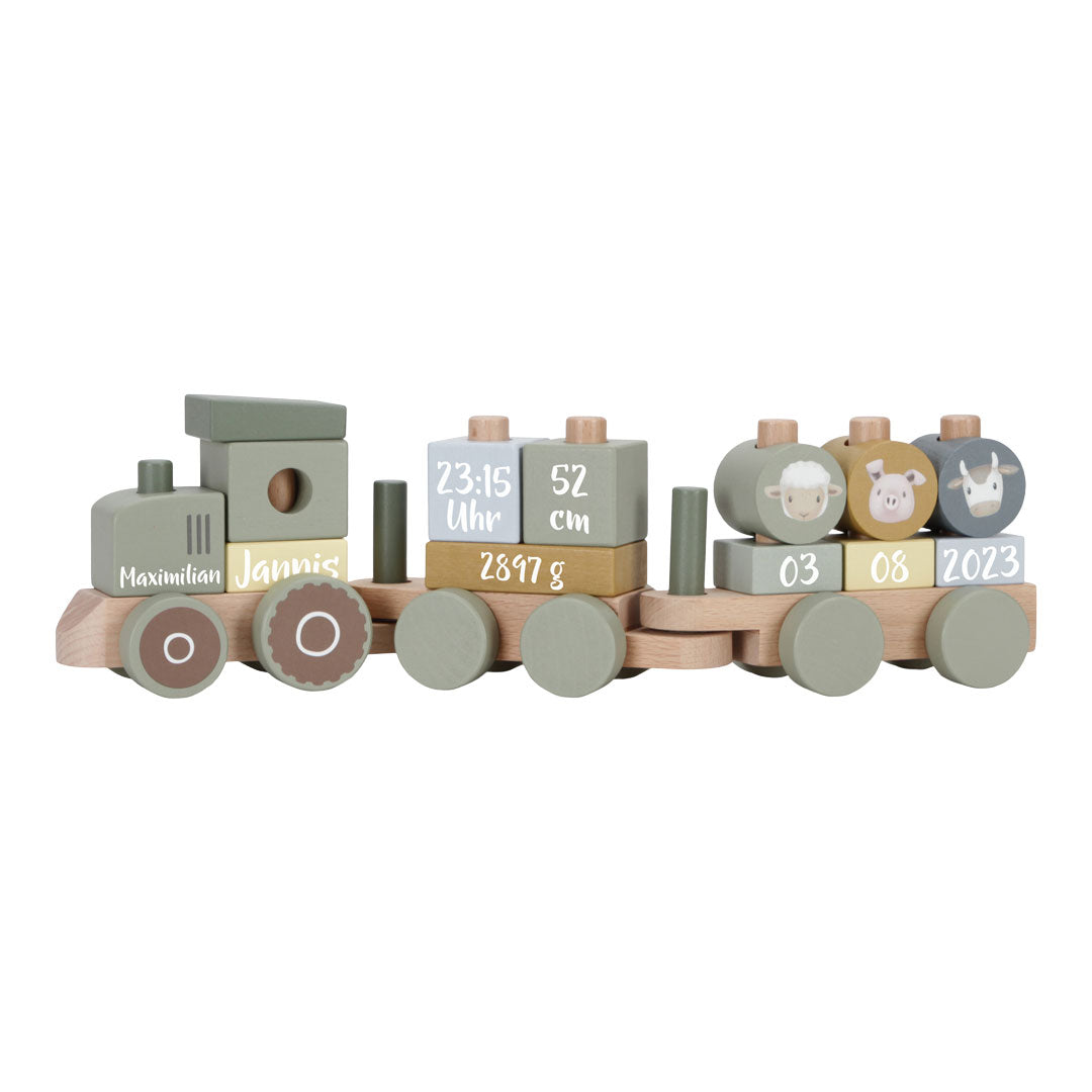 Holz-Zug Little Farm - Zur Geburt | Little Dutch