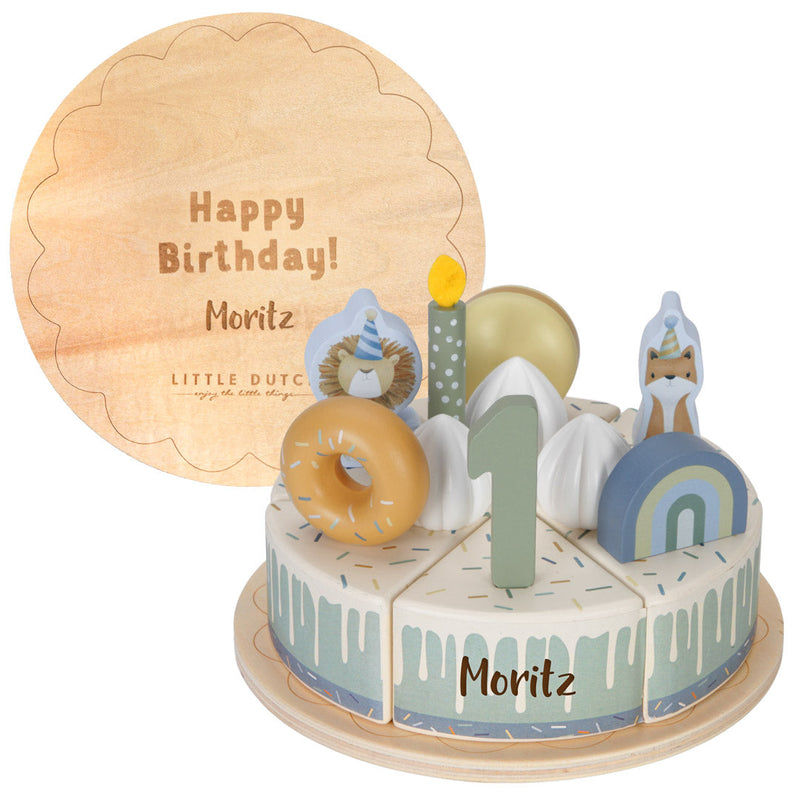 Geburtstagskuchen blau