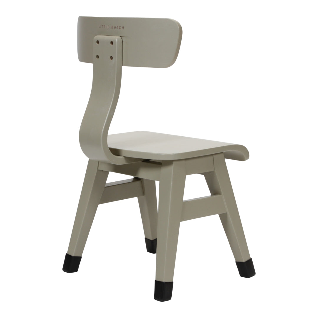 Wooden children's chair, olive | Little Dutch