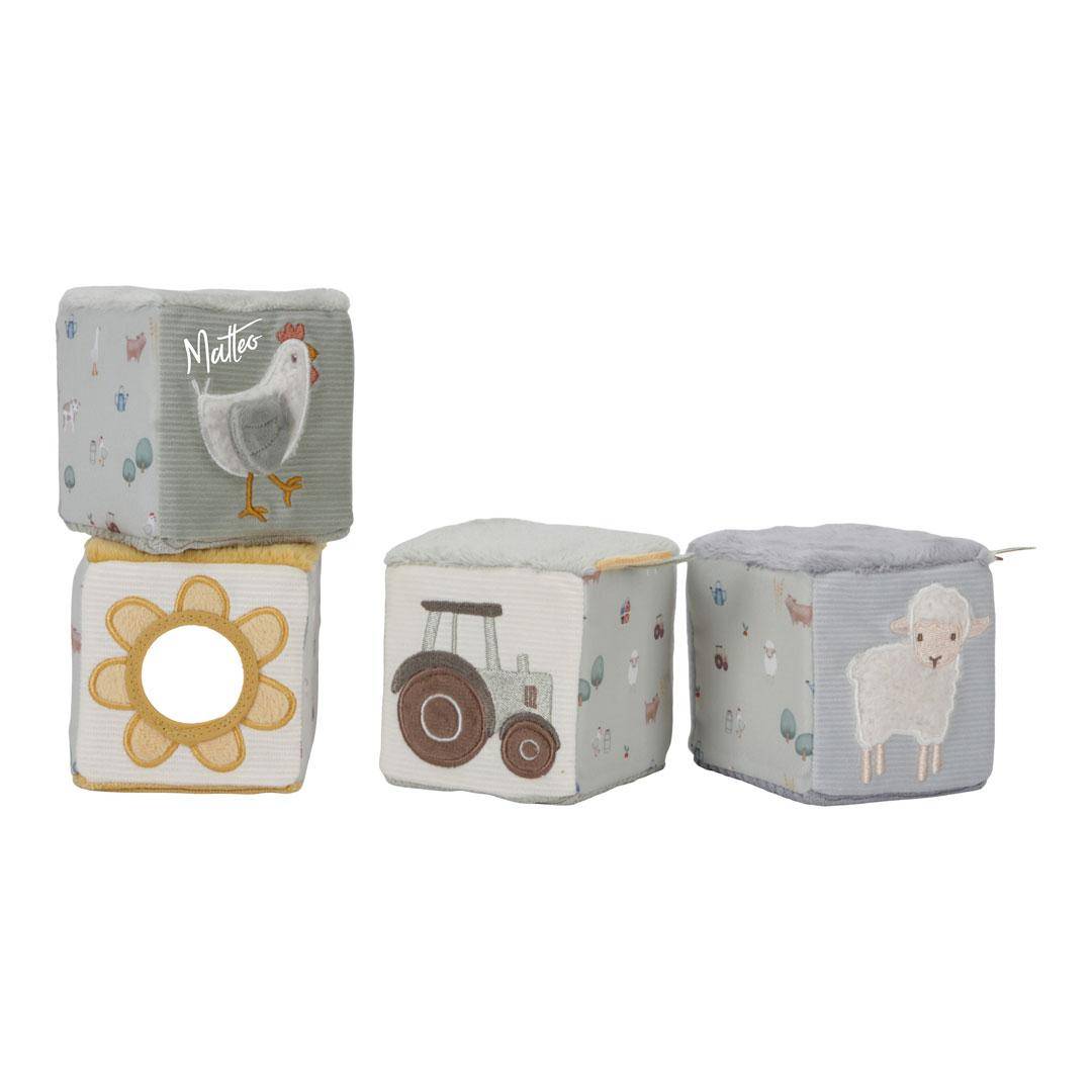 Stoff-Würfel Set Little Farm | Little Dutch