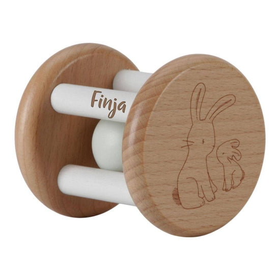 Baby Bunny Rolling Rattle | Little Dutch