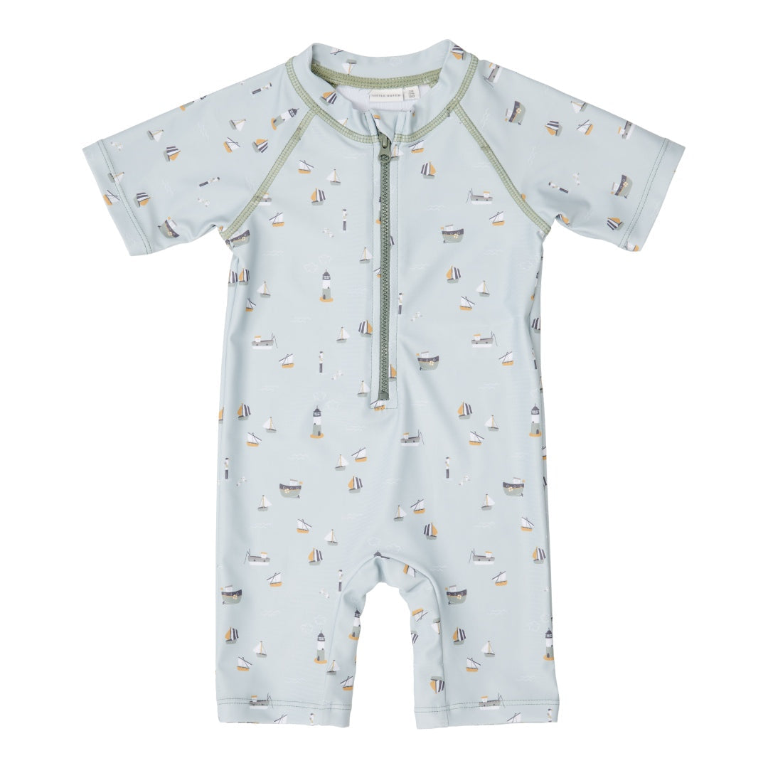 Sailors Bay Olive badpak, maat 62/68 | Little Dutch