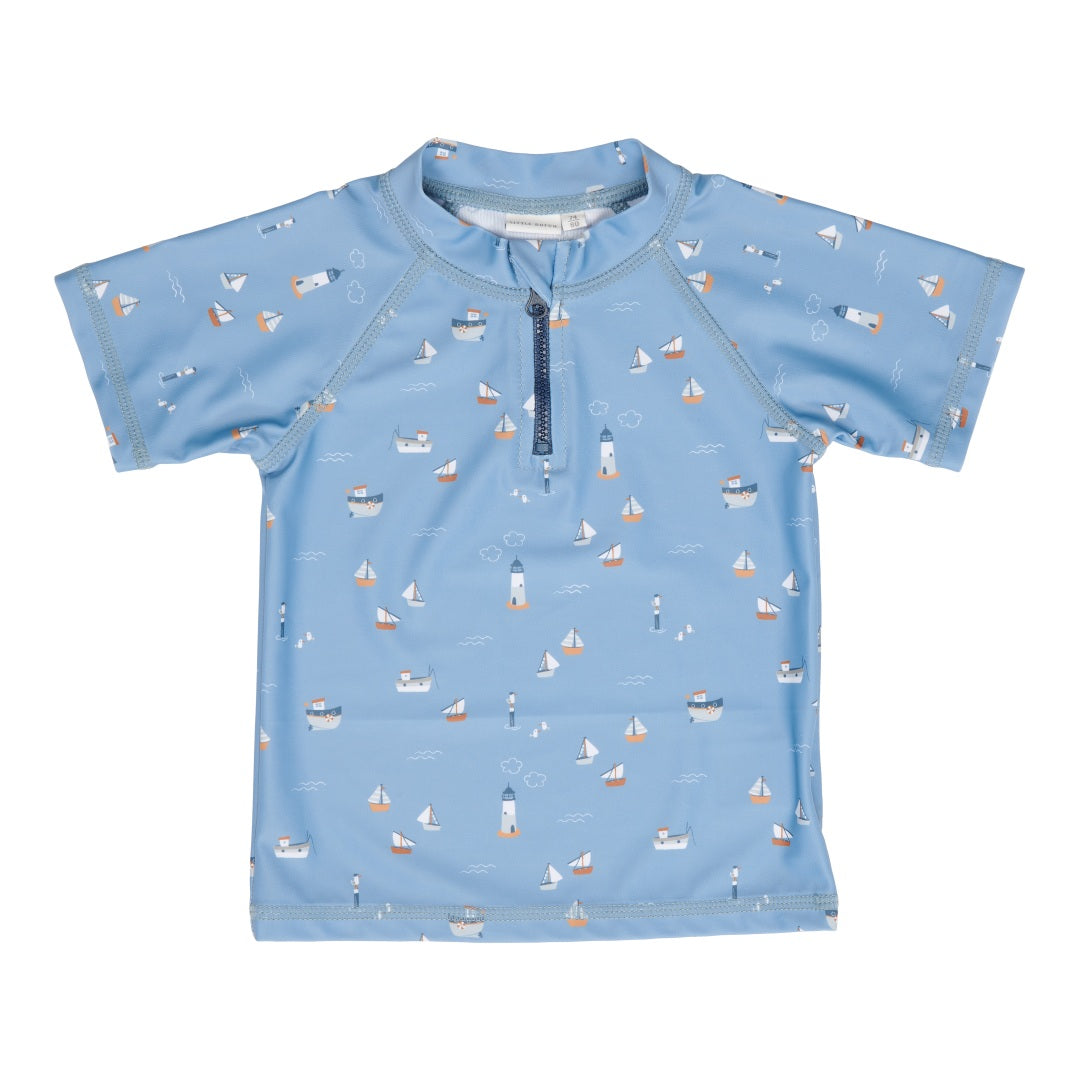 Badeshirt Sailors Bay Dark Blue | Little Dutch