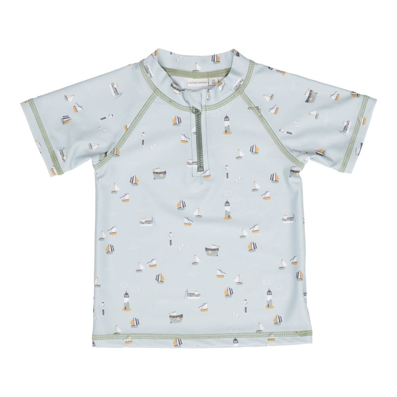 Badeshirt Sailors Bay Olive, Größe 62/68 | Little Dutch