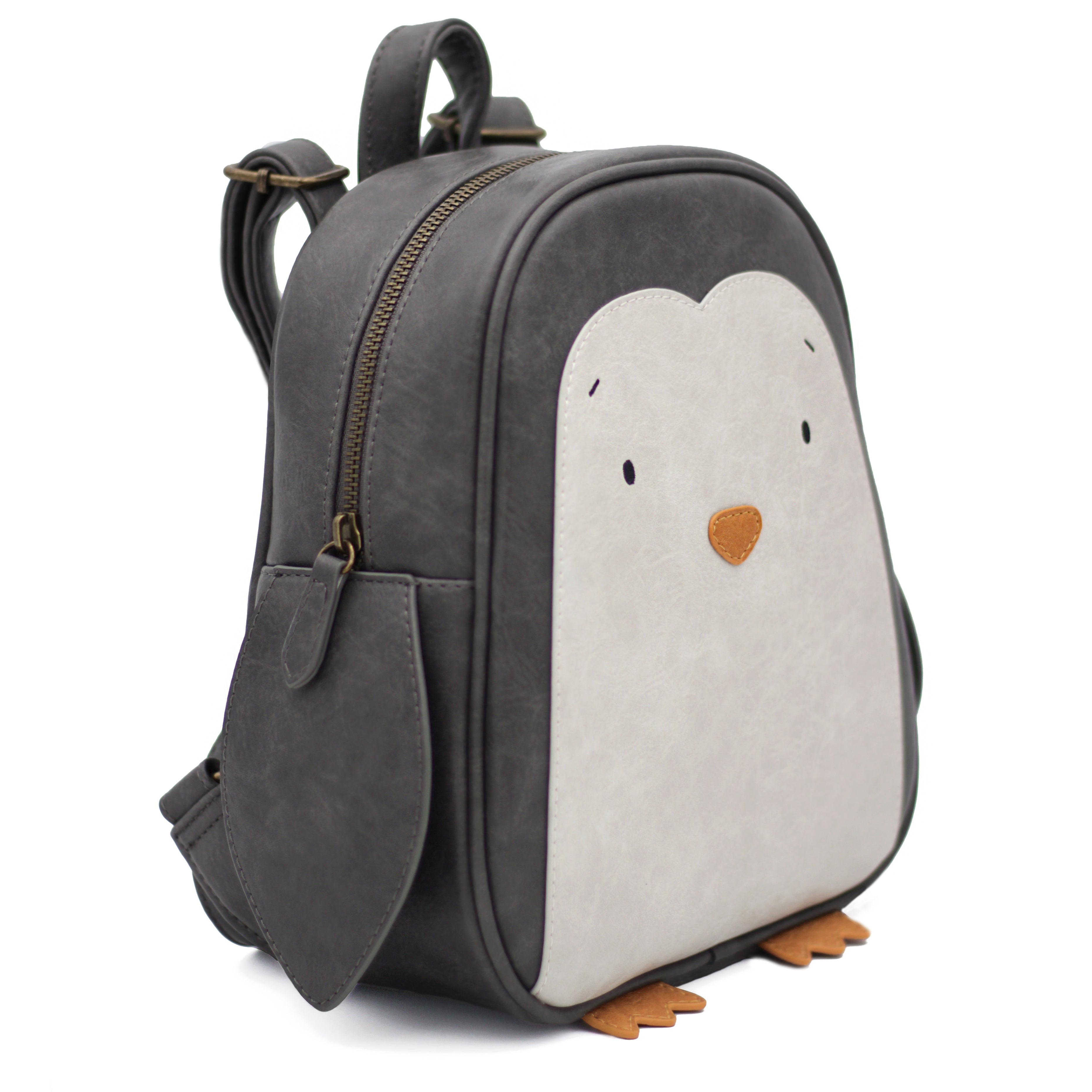 Rucksack Pinguin Alwin groß, grau | Little Who