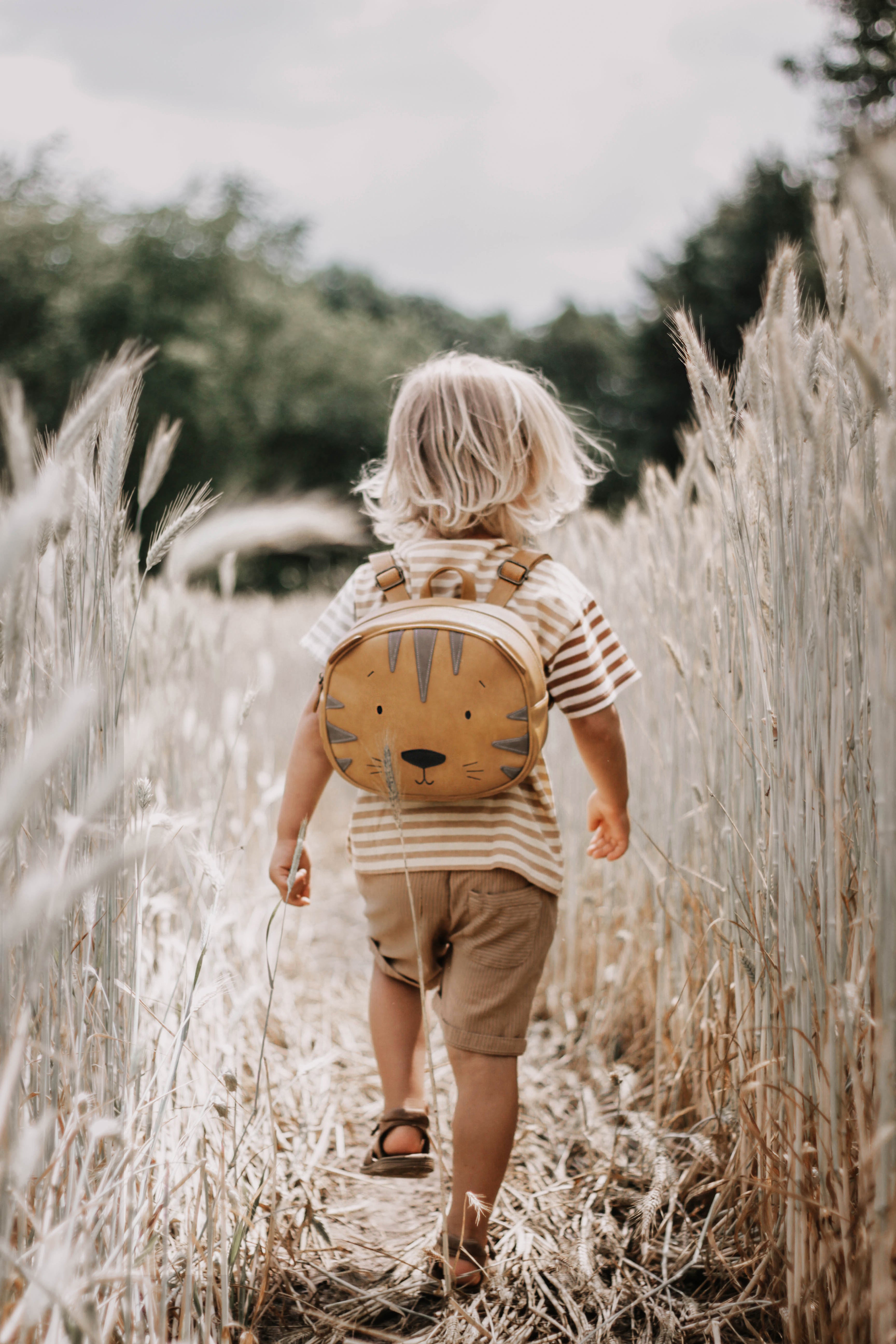 Rucksack Tiger Theodor groß, orange | Little Who