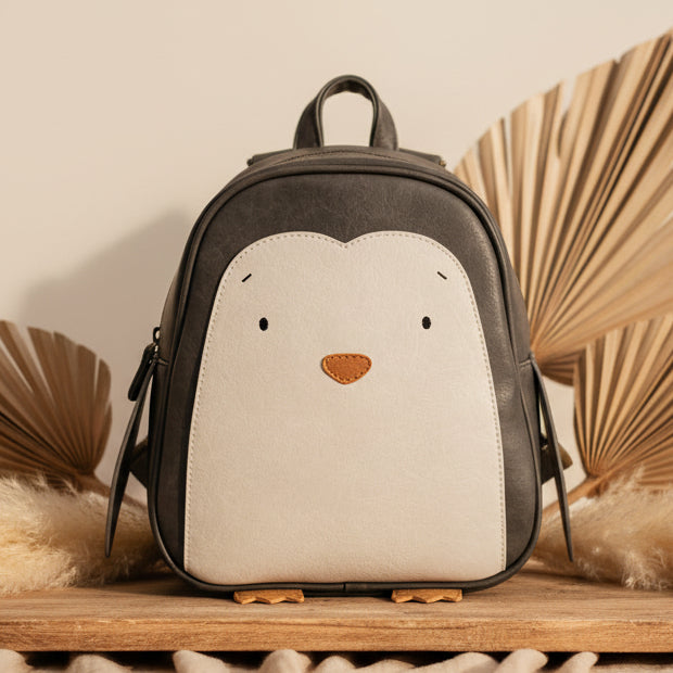 Rucksack Pinguin Alwin groß, grau | Little Who