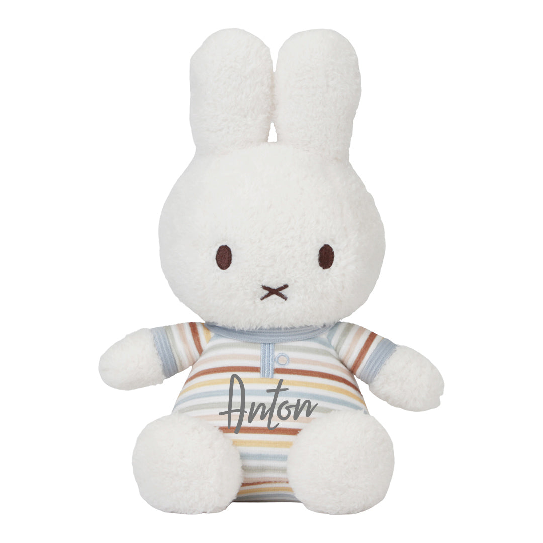 Kuscheltier Hase Vintage Sunny Stripes, 25 cm | Little Dutch x Miffy