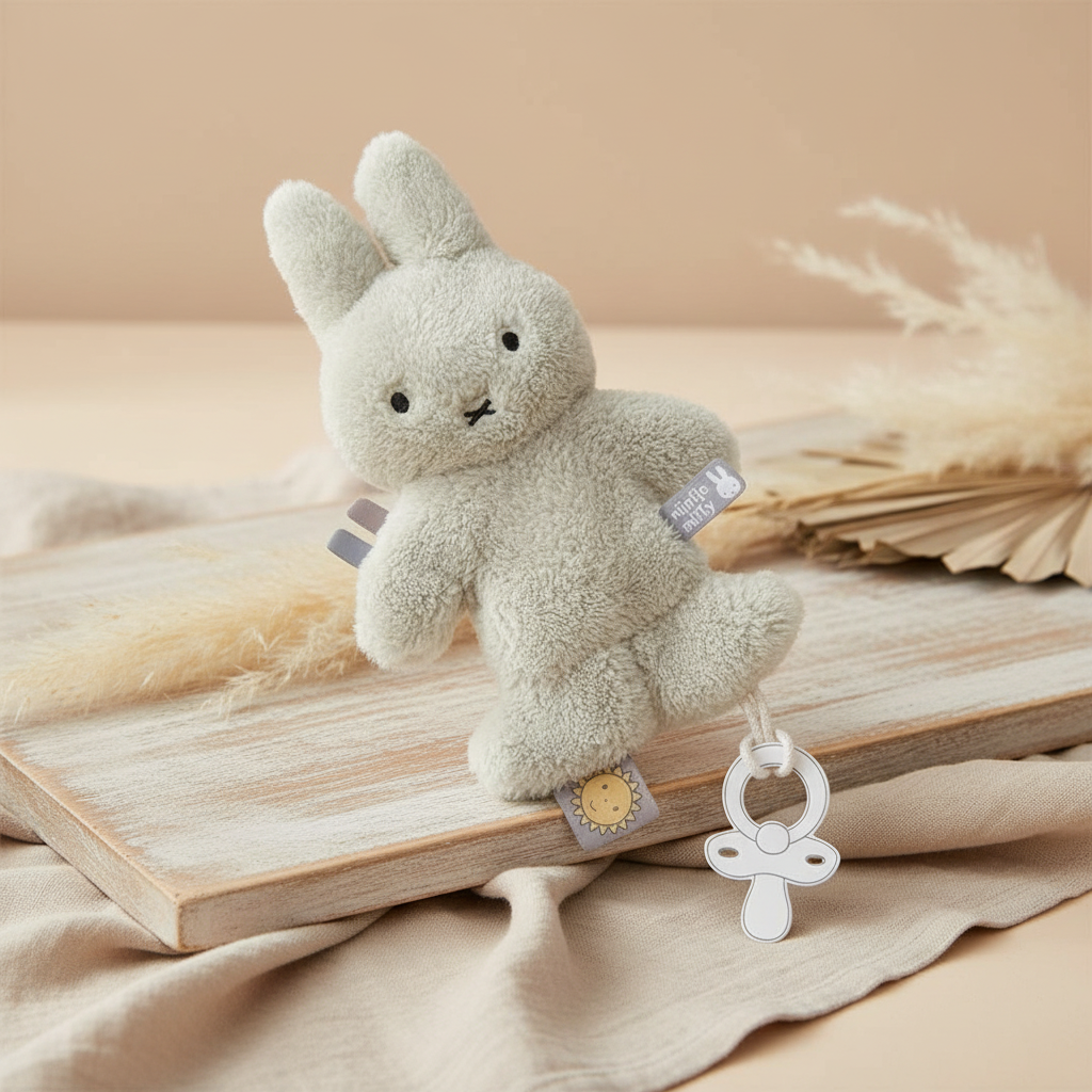 Pacifier cloth Fluffy green | Miffy x Tiamo