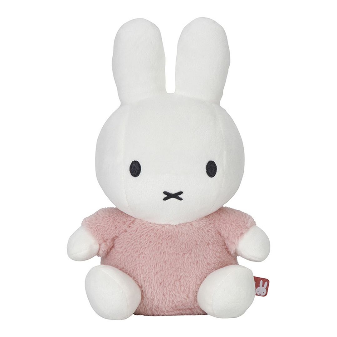 Fluffy bunny cuddly toy, 25 cm, pink | Miffy x Tiamo