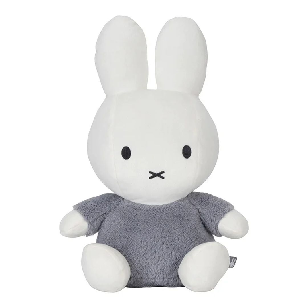 Fluffy bunny cuddly toy, 35 cm, blue | Miffy x Tiamo