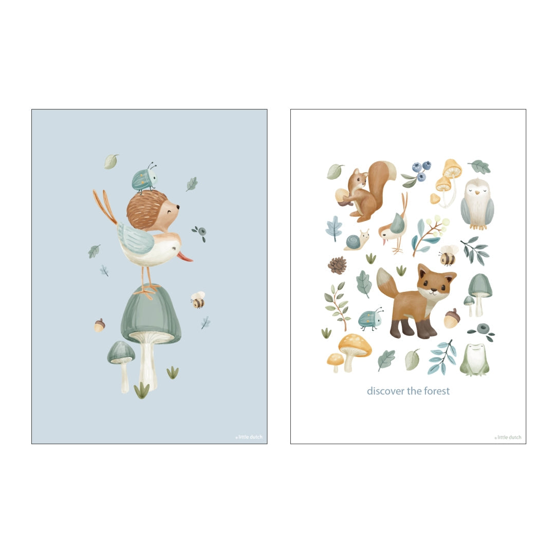 Poster Boswonderen A3 | Little Dutch