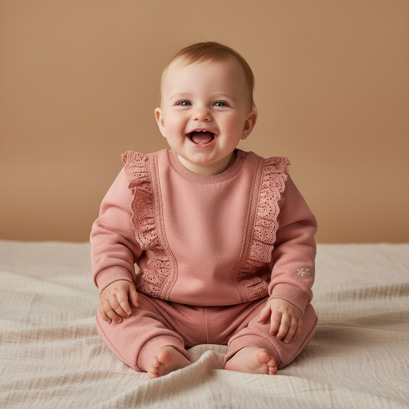Pullover Warm Pink – Little Farm | Little Dutch