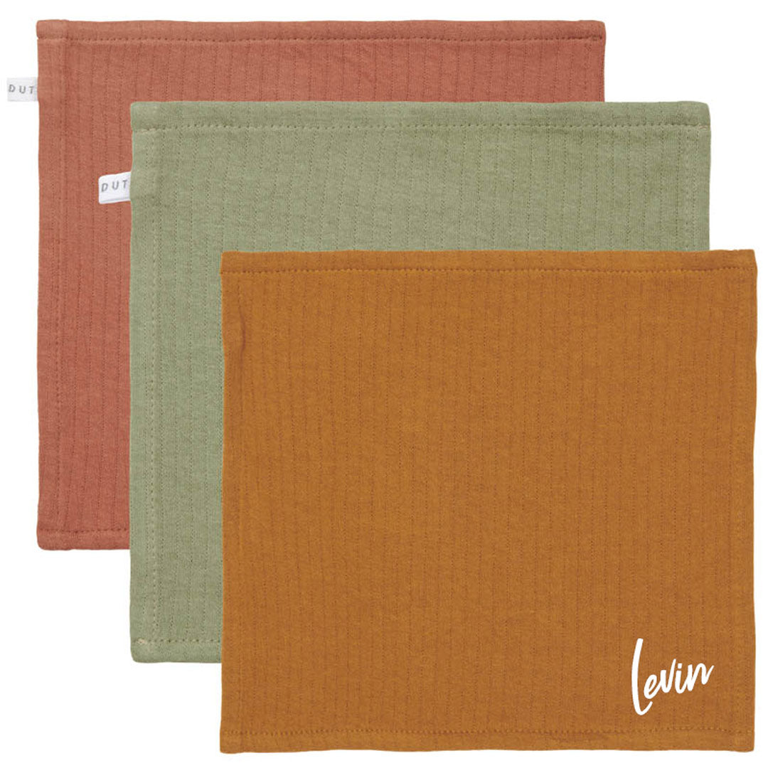 Little Dutch mouth towels Pure rust/olive/ochre
