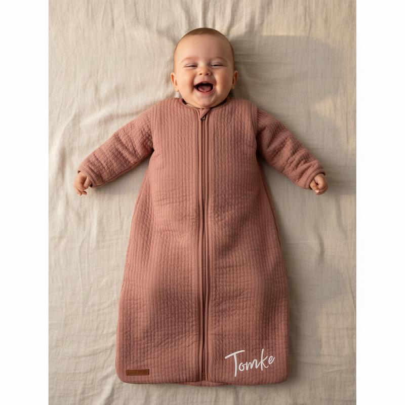 Schlafsack Winter 90 cm Pure Pink Blush, pink | Little Dutch personalisierbar
