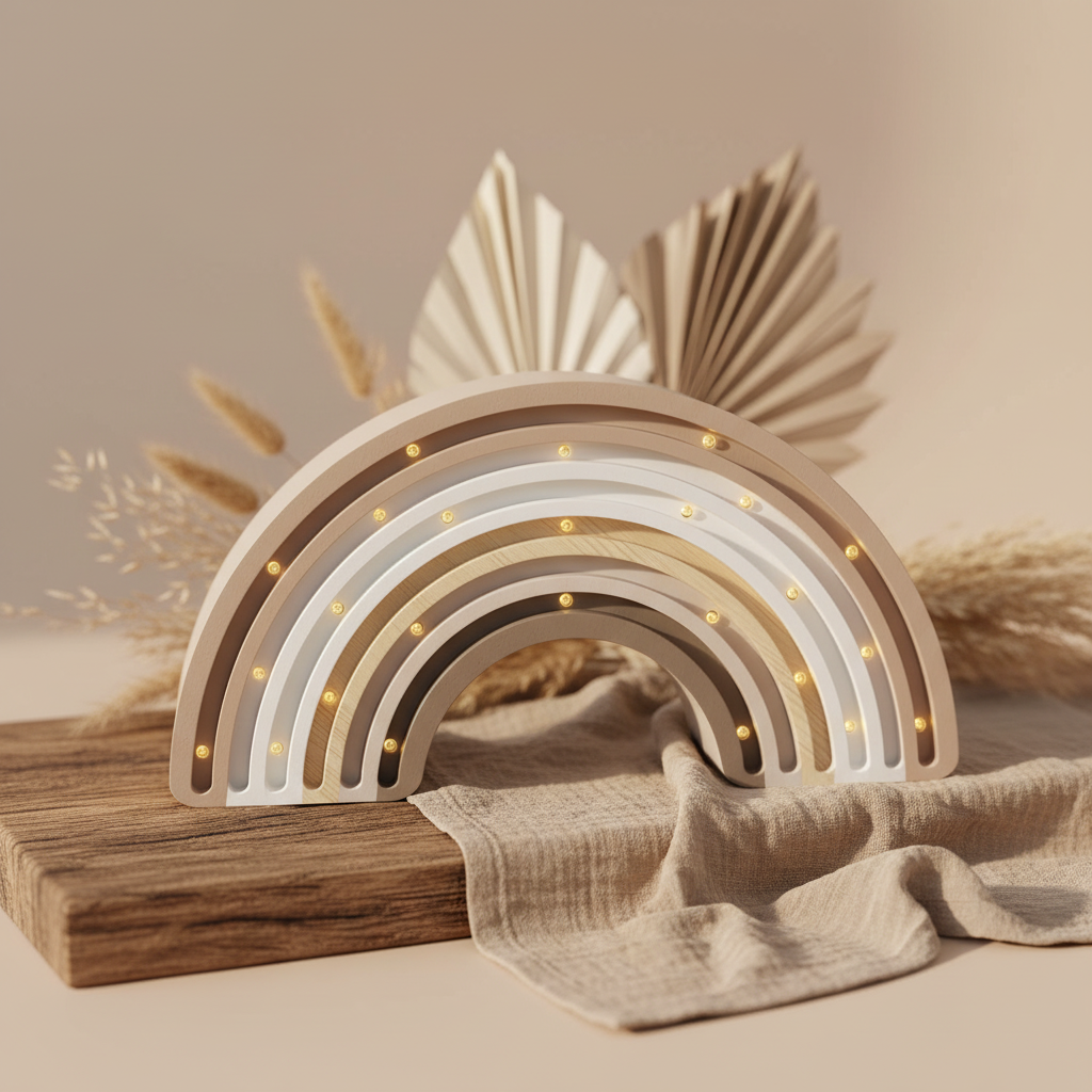 Lampe Regenbogen, cappuccino | Little Lights