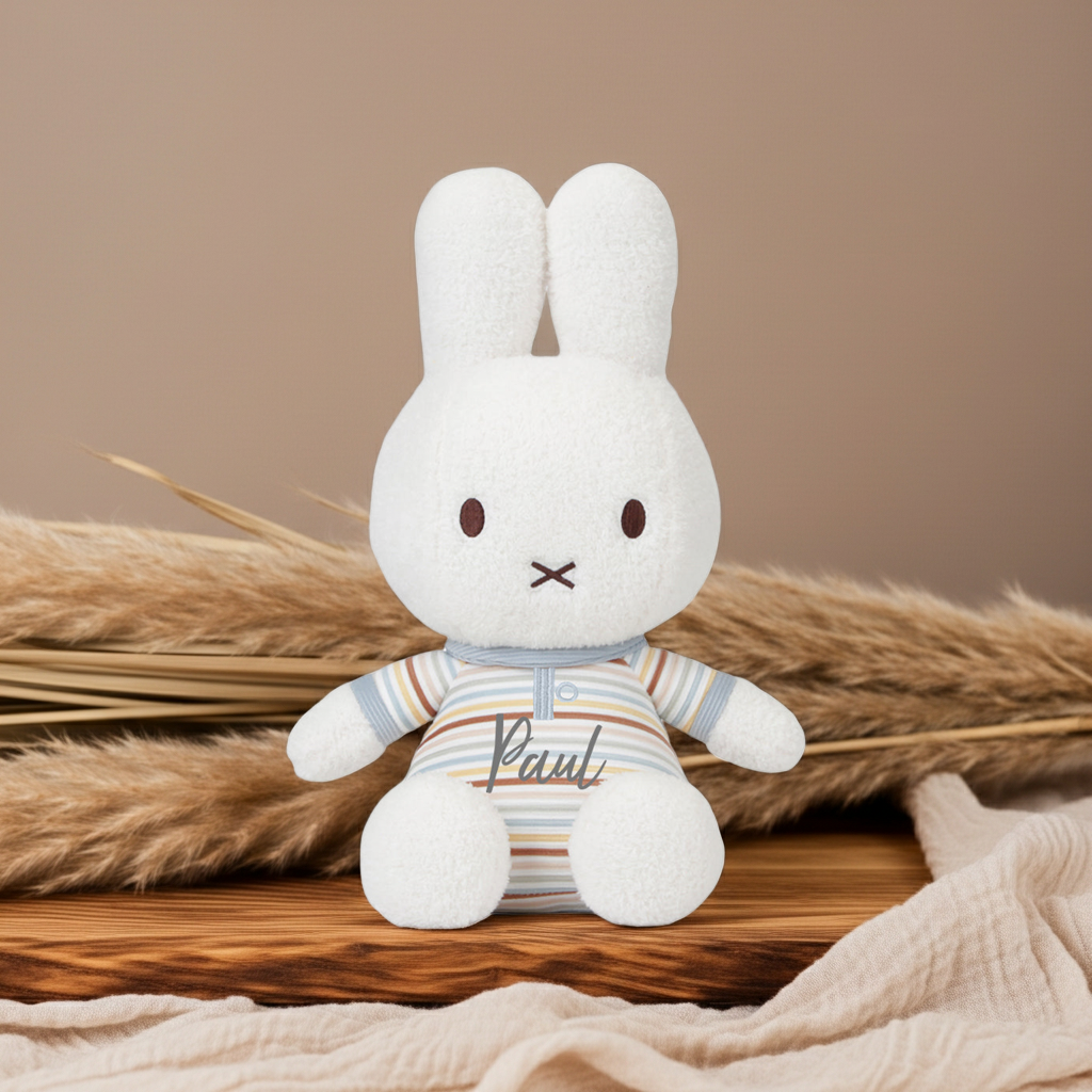 Kuscheltier Hase Vintage Sunny Stripes, 35 cm | Little Dutch x Miffy