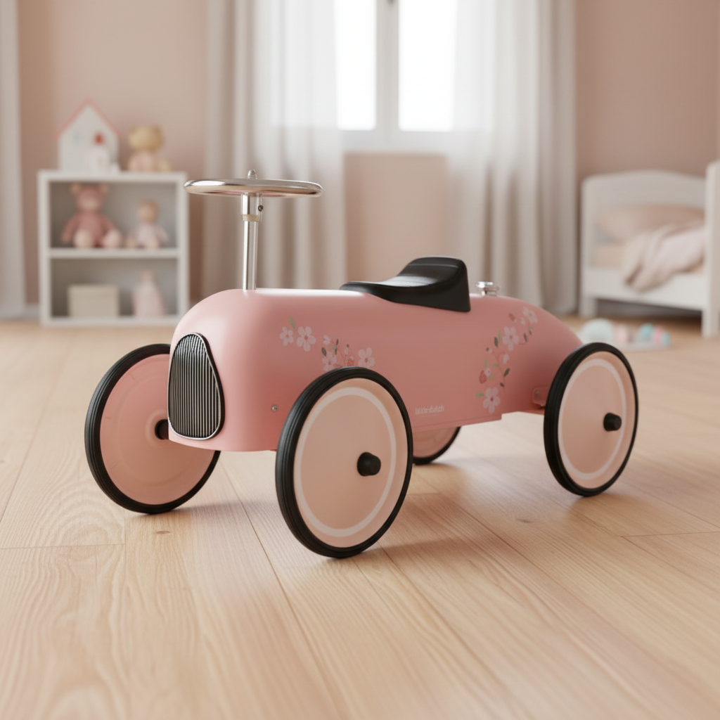 Retro Rutschauto Pink | Little Dutch