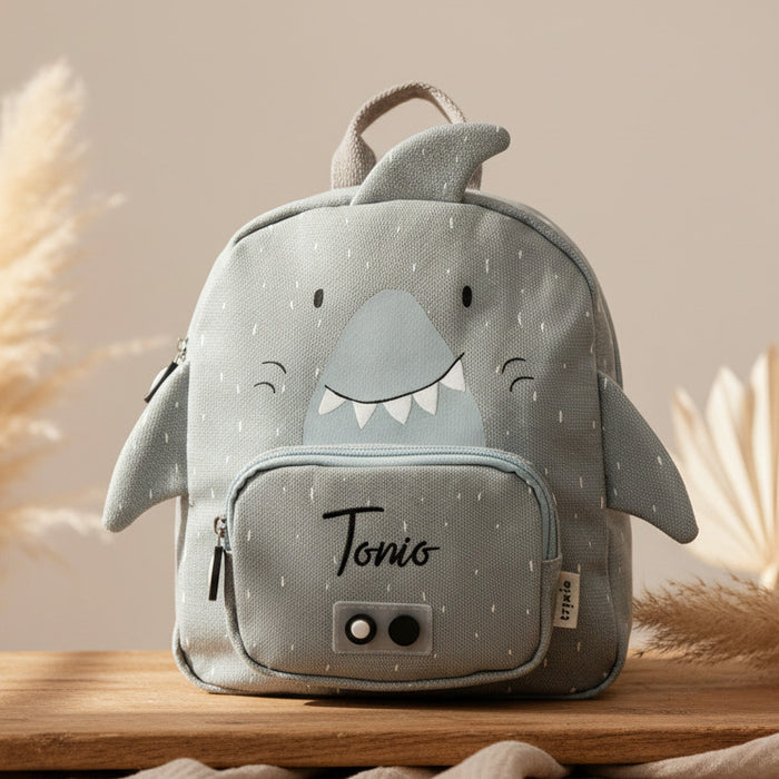 Personalisierter Trixie Kindergartenrucksack Herr Hai mit Namen