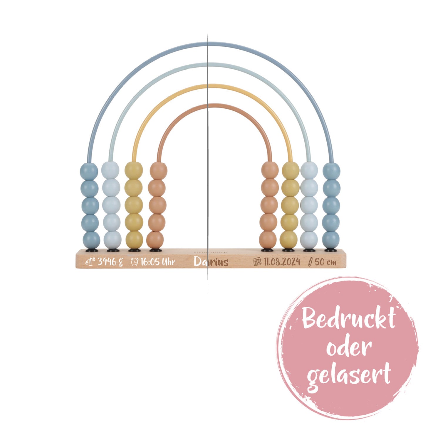 Regenbogen-Abakus Forest Friends blau | Little Dutch