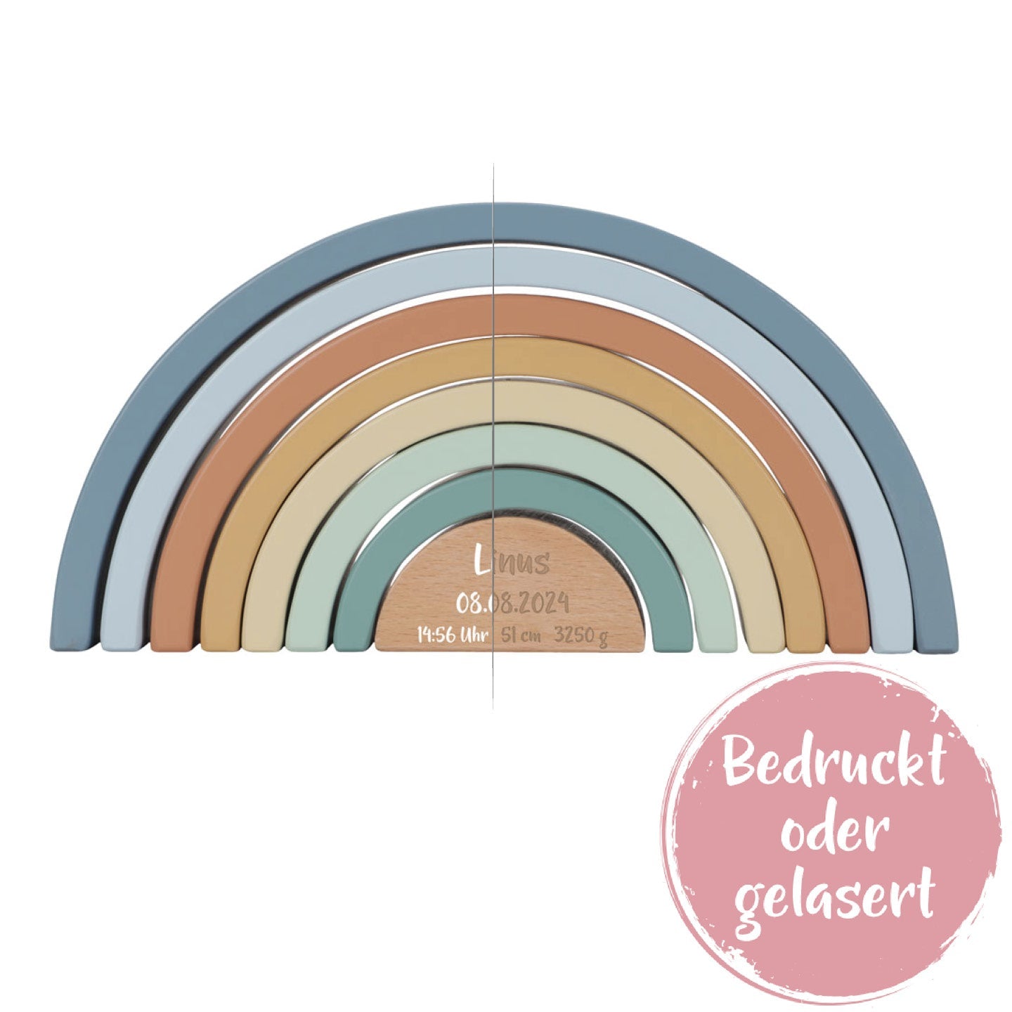 Stapel-Regenbogen Forest Friends "Zur Geburt" | Little Dutch