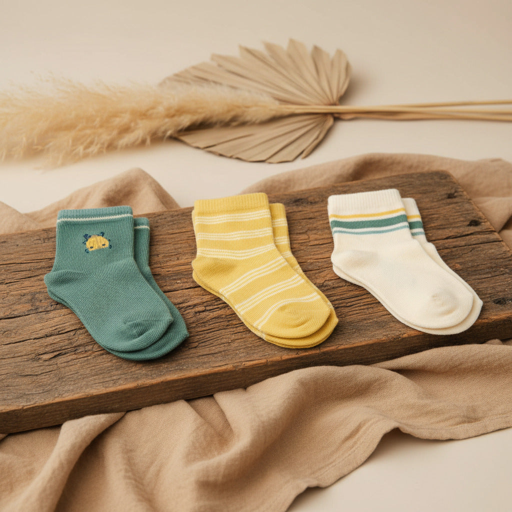 Socken Set mit drei Multi - 17/19 = 6-12 Monaten | Little Dutch