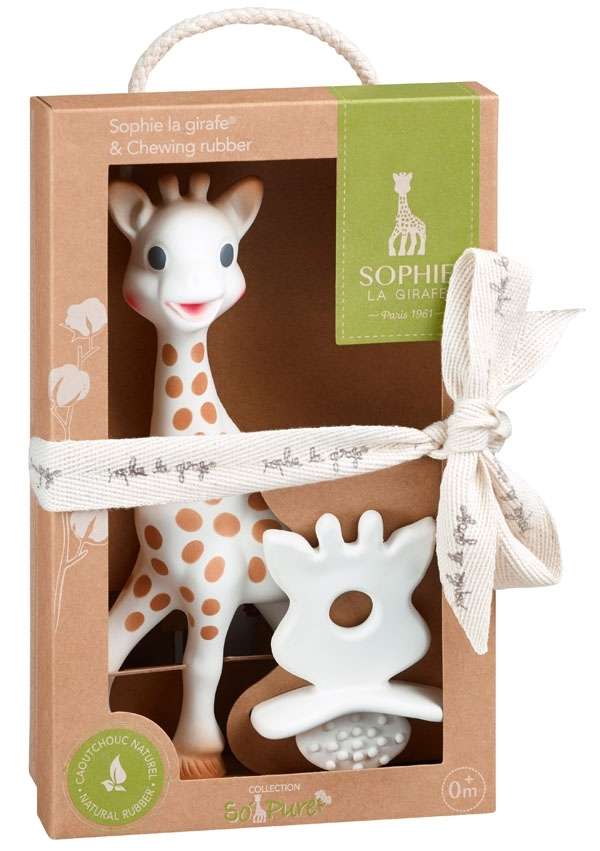 Gift wrapping So'Pure version with teething aid | Sophie la girafe