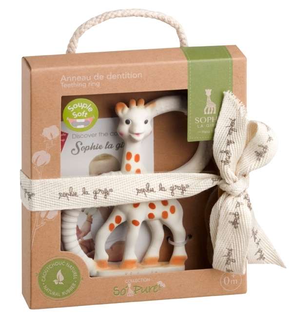 Geschenkverpackung So'Pure Version weich Beißring | Sophie la girafe