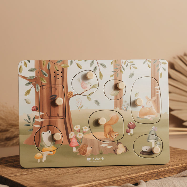 Sound-Greif-Puzzle Holz Forest Friends | Little Dutch