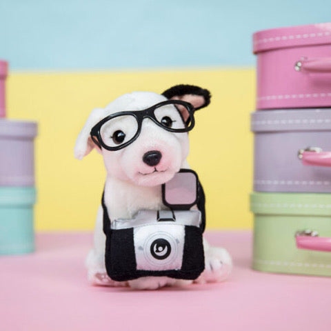 STUDIO PETS – KUSCHELTIER "CHARLIE" (23 CM) INKL. KAMERA & KOFFER