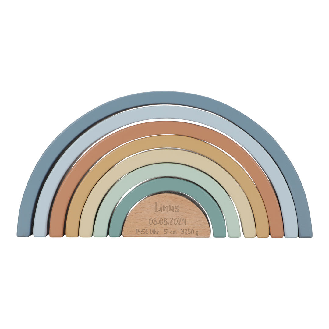 Stapel-Regenbogen Forest Friends "Zur Geburt" | Little Dutch