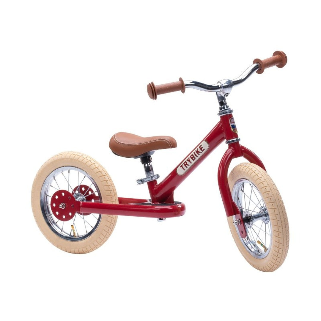 Stalen fiets Vintage editie rood mat | Trybike