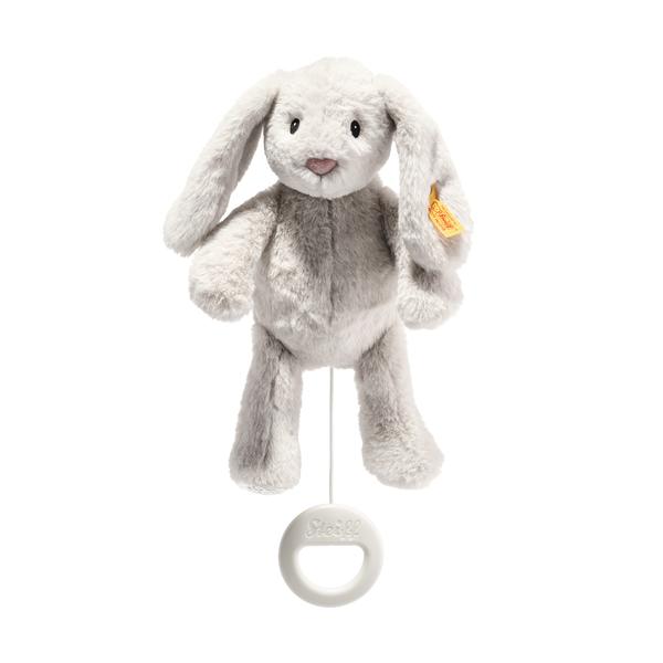 Spieluhr Hase Hoppie, hellgrau 26 cm | Steiff