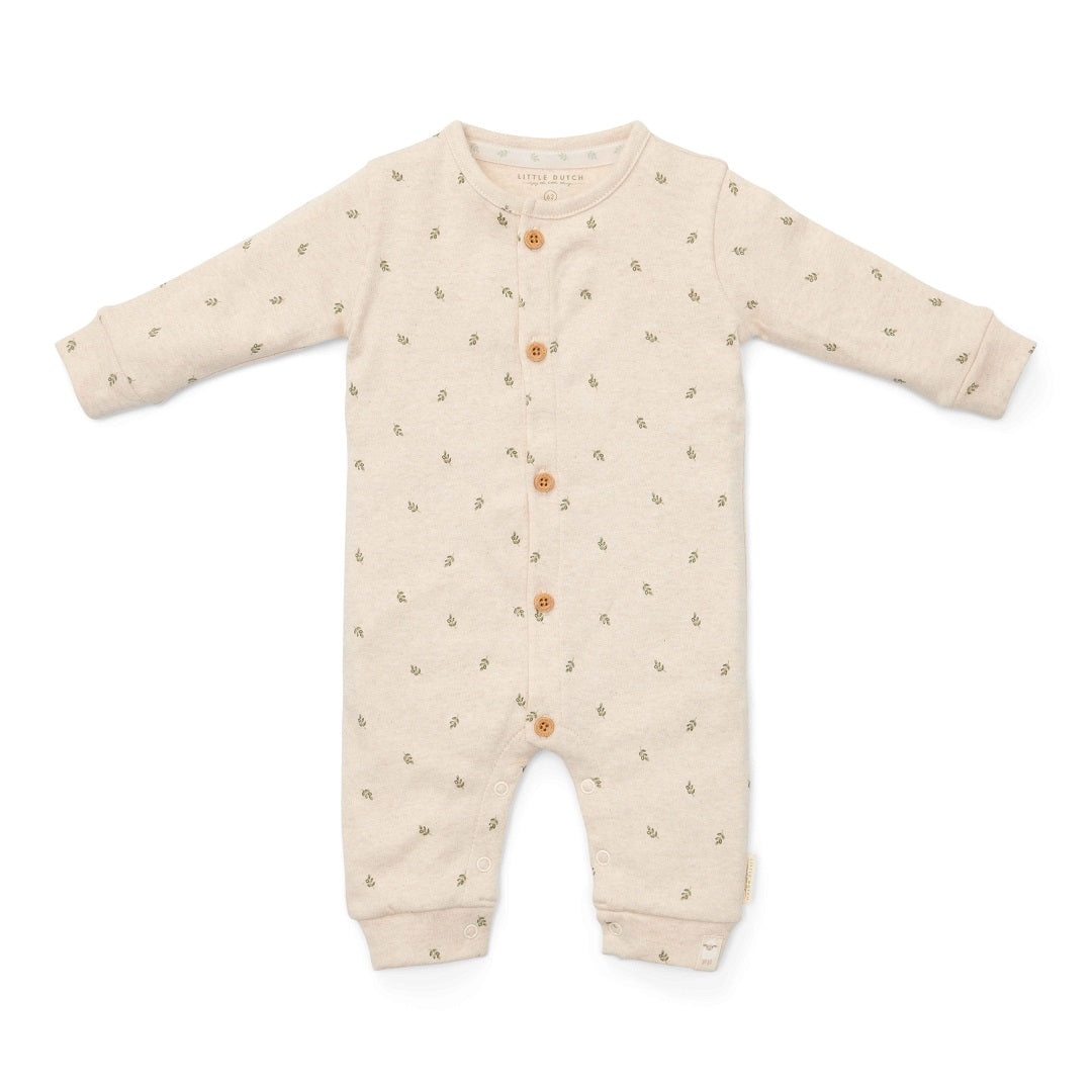 Strampler Green Leaves - Little Farm | Little Dutch